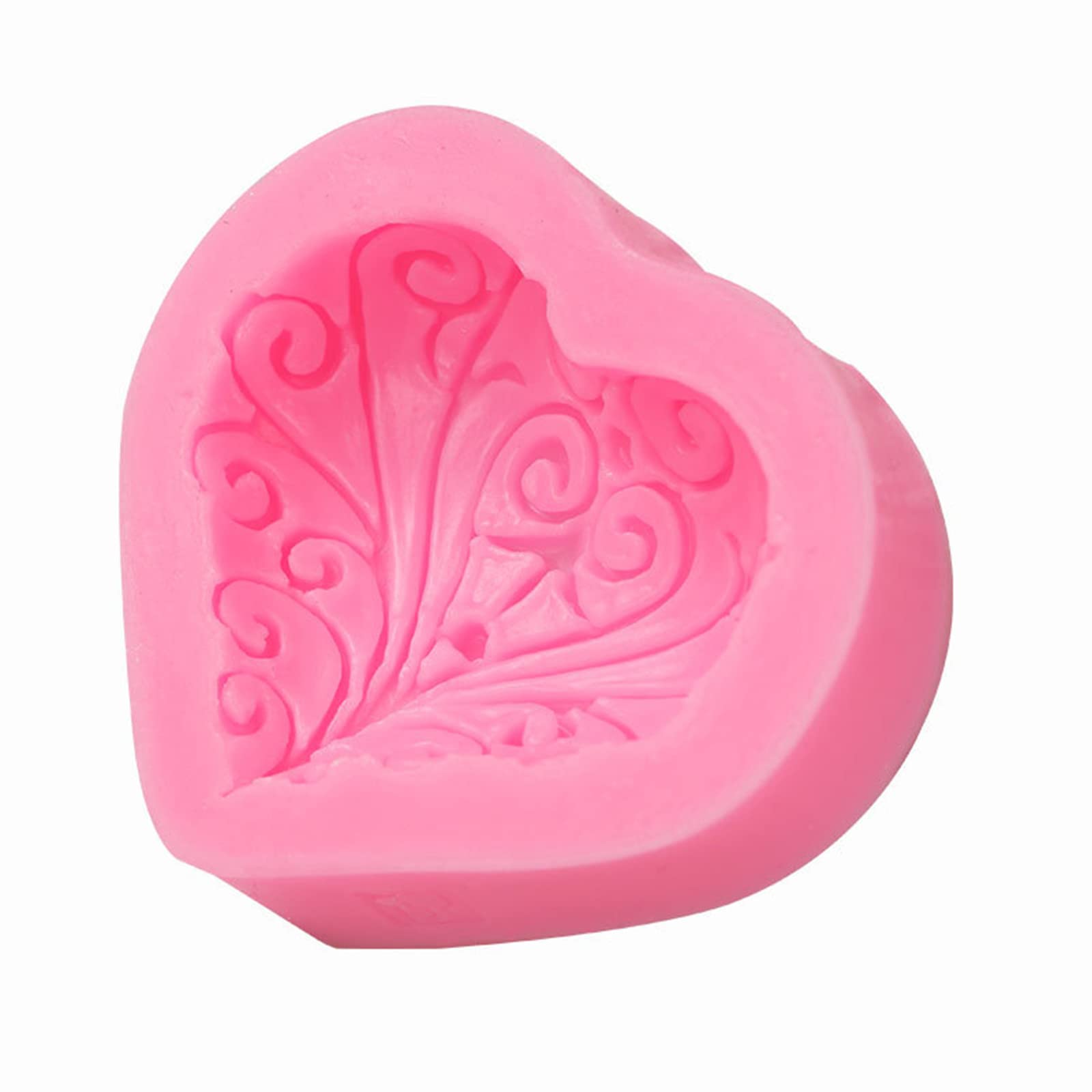 Kalttoy Silicone Soap Molds Chocolate Molds Non-Stick Kitchen Baking Pans Fondant Heart Shape for Making Candy Jelly Cake Silicone Soap