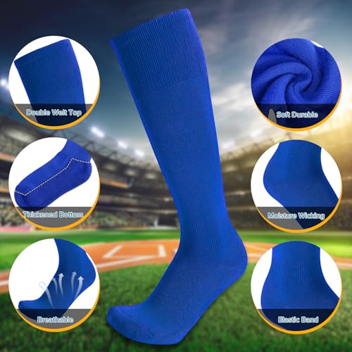 Image of Baseball Socks and Belt Combo for Youth Adult - Softball Socks and Belt for Boys and Girls