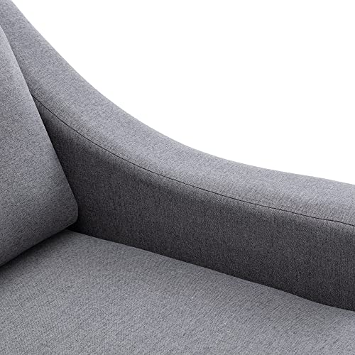 Justone Convertible Sectional Sofa Couch,Modern Upholstery Sleeper Sofa With Double Storage Spaces, 2 Tossing Cushions, U-Shaped Sectional Sofa For Living Room, Apartment And Home Office,Grey #TOP7