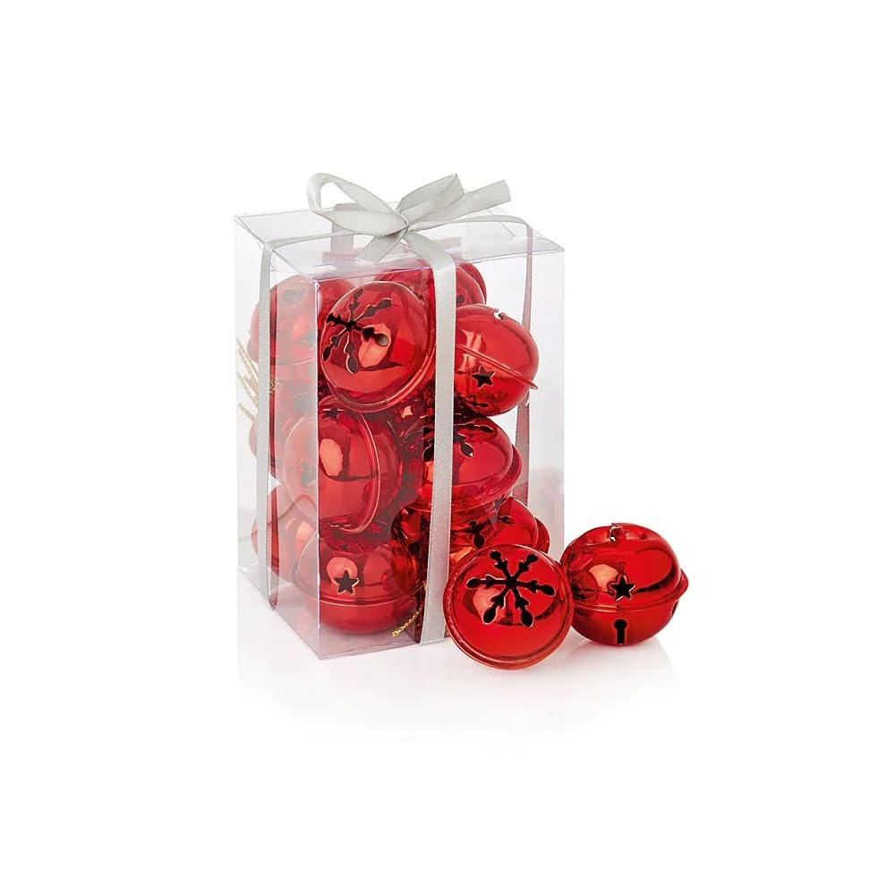 Premier Red 12 X Christmas Jingle Bells