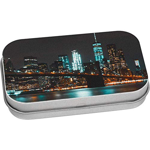 Azeeda 80mm x 50mm 'New York la Nuit' boîte de Rangement (TT00000343)