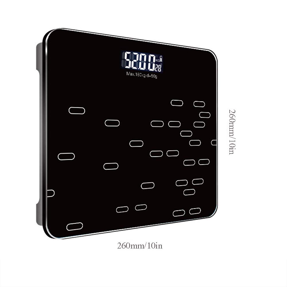 Bilance Bilancia da bagno digitale Bilancia pesapersone ad alta precisione con ampio display a LED, tecnologia Step-On, capacità 180 kg, design sottile, verde little surprise