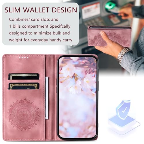 Étui portefeuille Google Pixel 10 Pro violet en cuir antichoc à motif - 2