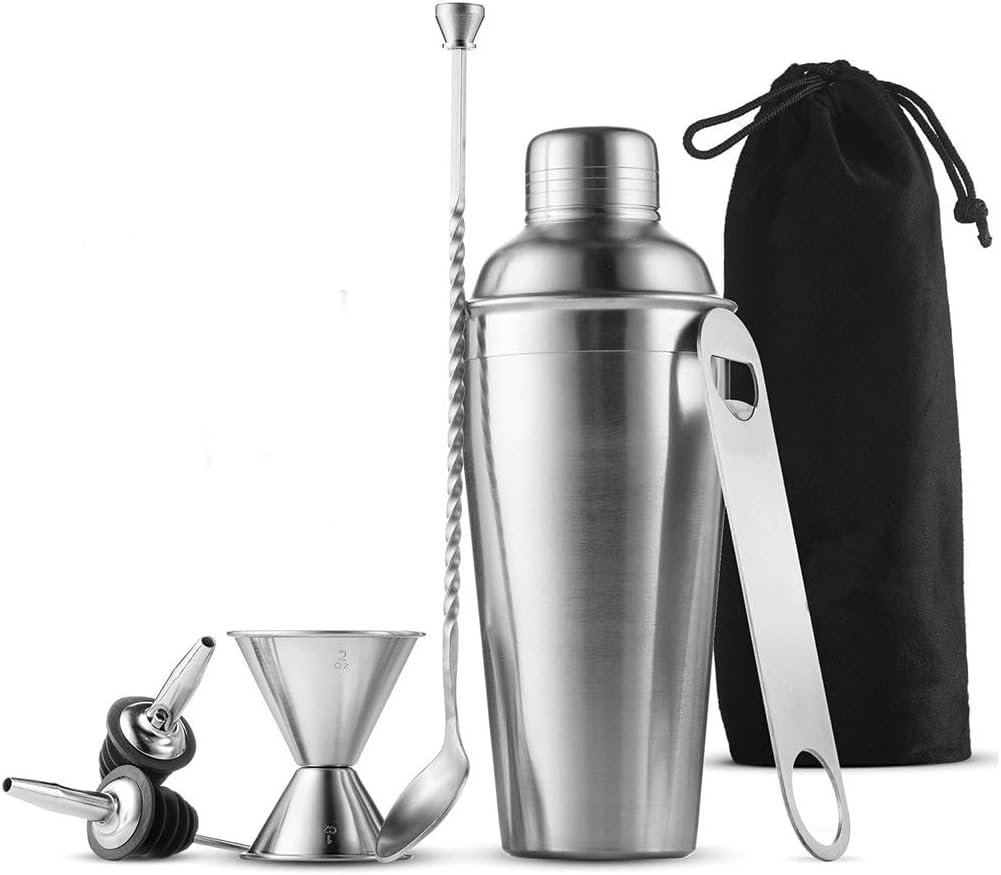 Shaker Cocktail Stir Glass Bar Set