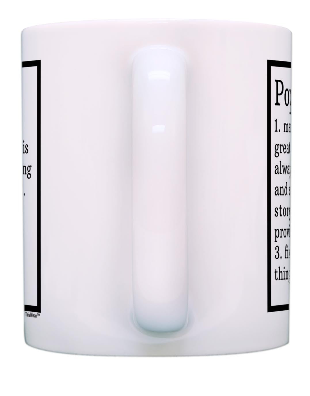 Funny Poppy Gifts Poppy Grandpa Definition Fathers Day Mug for Poppy Gift Coffee Mug Tea Cup White