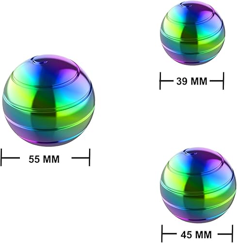 Miniatura 9 de Juguetes de escritorio, bola giratoria cinética de 2.17 pulgadas para adultos, juguetes de escritorio cinéticos para recuerdos de fiesta, rellenos