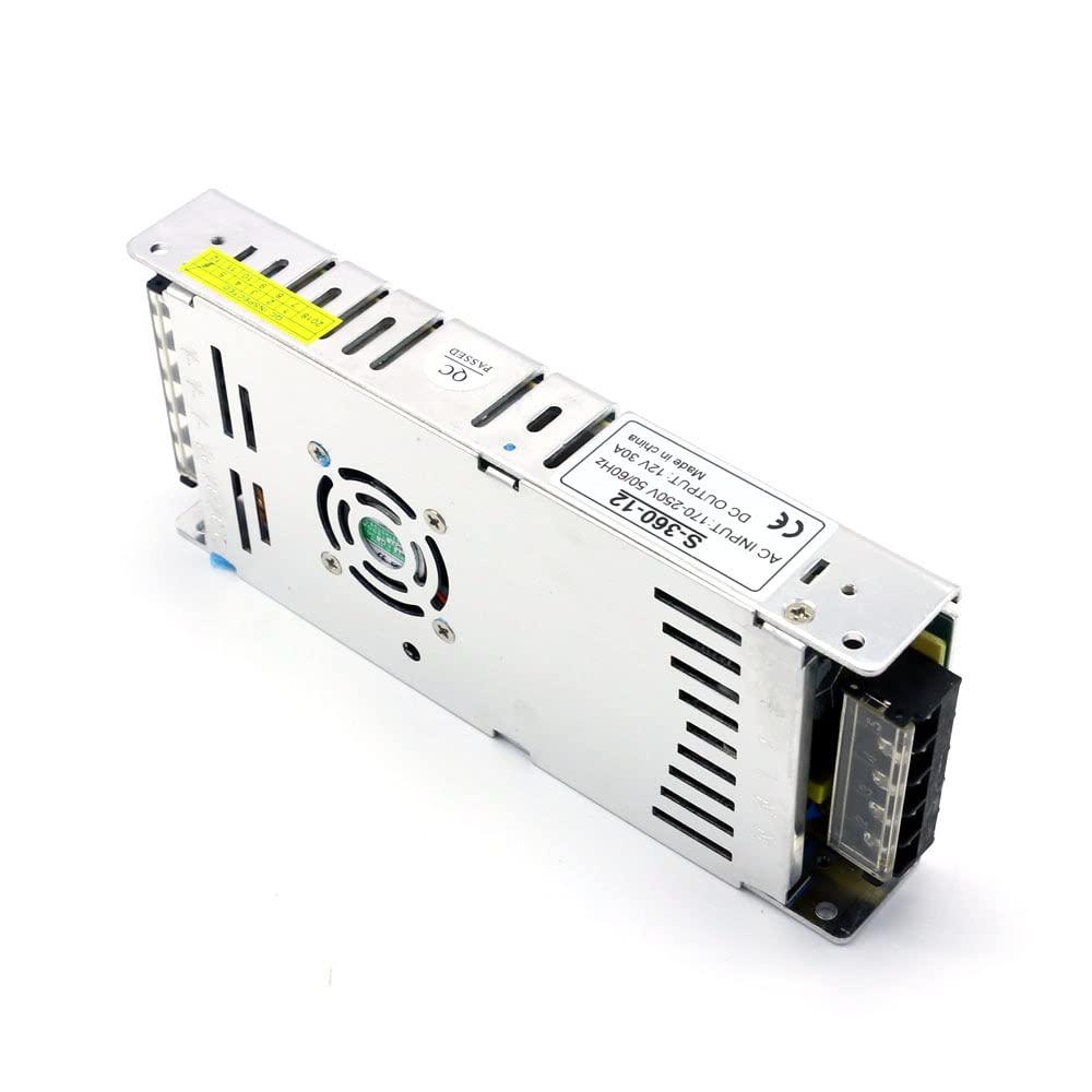 Transformador ​De Potencia AC 220V for DC 12V 30A 360W Fuente de alimentación de conmutación de Transformador Delgado Ultra Delgado for la Tira Transformador De Voltaje