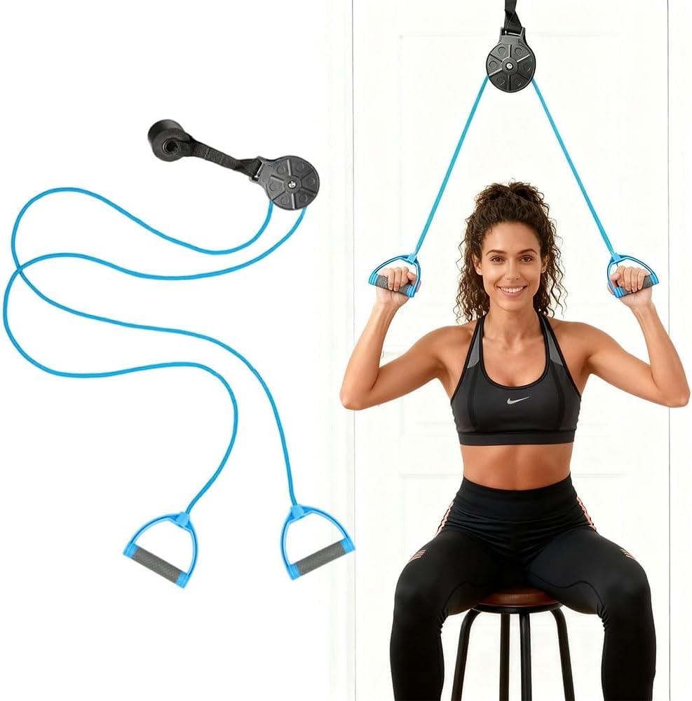 flintronic Shoulder Pulley, Shoulder Pulley Over The Door for Physiotherapy, Exercise Pulley System for Rotator Cuff Recovery, Improve Flexibility Stretching