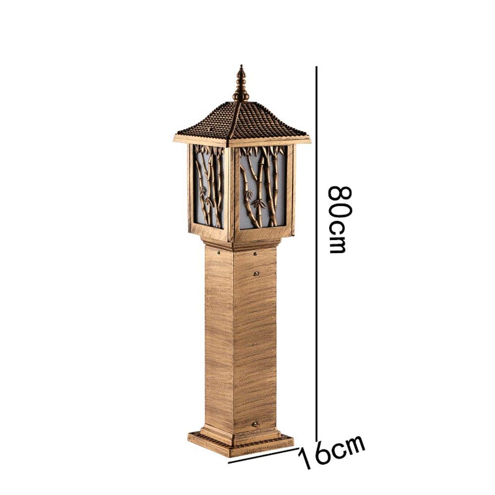 Inteligentna lampa ogrodowa LED na zewnątrz, aluminiowa, akrylowa, E27, słupek oświetleniowy, lampa ogrodowa, lampa uliczna, odporna na warunki atmosferyczne i wodę,80cm