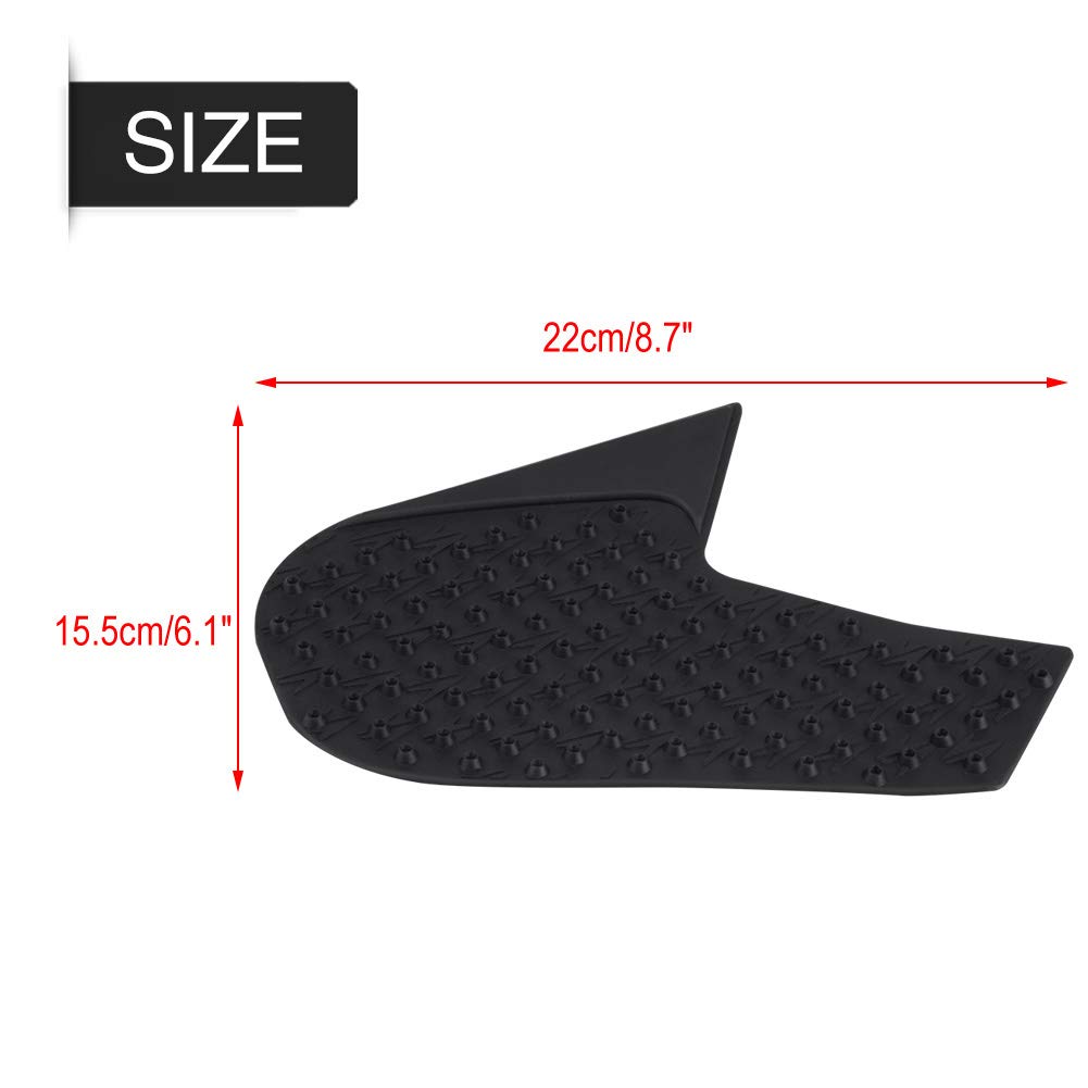 EBTOOLS Protezione Serbatoio Mt 09 - Adatto per MT-09 FZ-09 2014-2016, Antiscivolo Mt09, 2pcs Tank Traction Pads, Rubber Anti-Slip Gas Knee Grip Sticker Side Decal Replacement