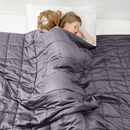 Dreamcountry Bamboo Weighted Blanket Adult 30 lbs 88''x104'' for Couple King Size Cooling