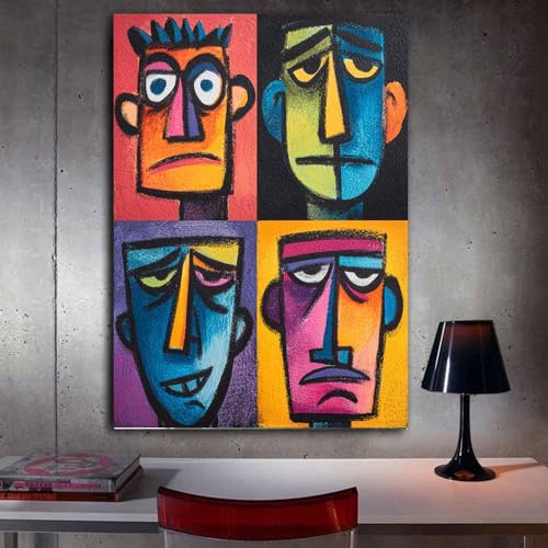 Affiche de décoration d'intérieur impression sur toile abstrait 70x100cm - 3