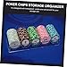 KICHOUSE 1Pc Transparent Chip Storage Box Organizer for Game Chips Visible Design for Easy Storage and Classification Lightweight and Portable for Poker Night