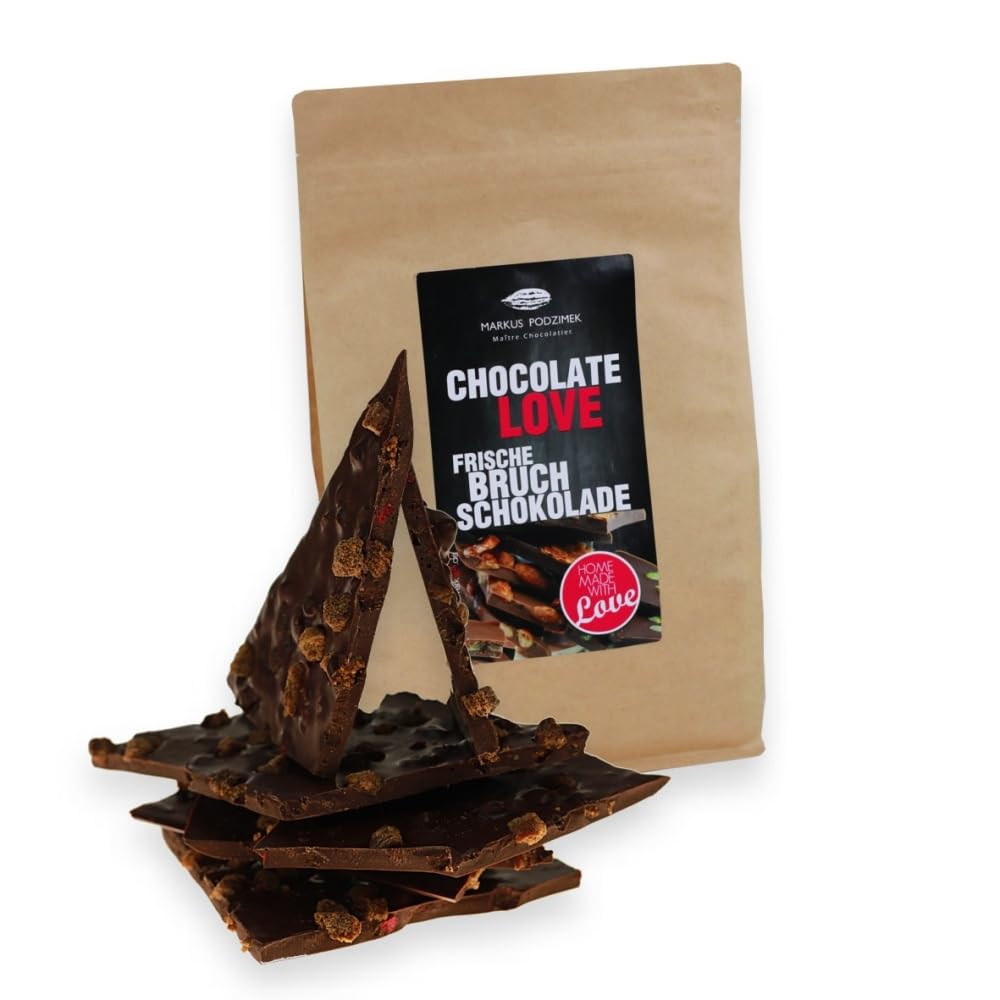 das.naschwerk Frische Bruchschokolade - Edel- Zartbitter Himbeer-Feige - 60% Cacao gewicht 750 g