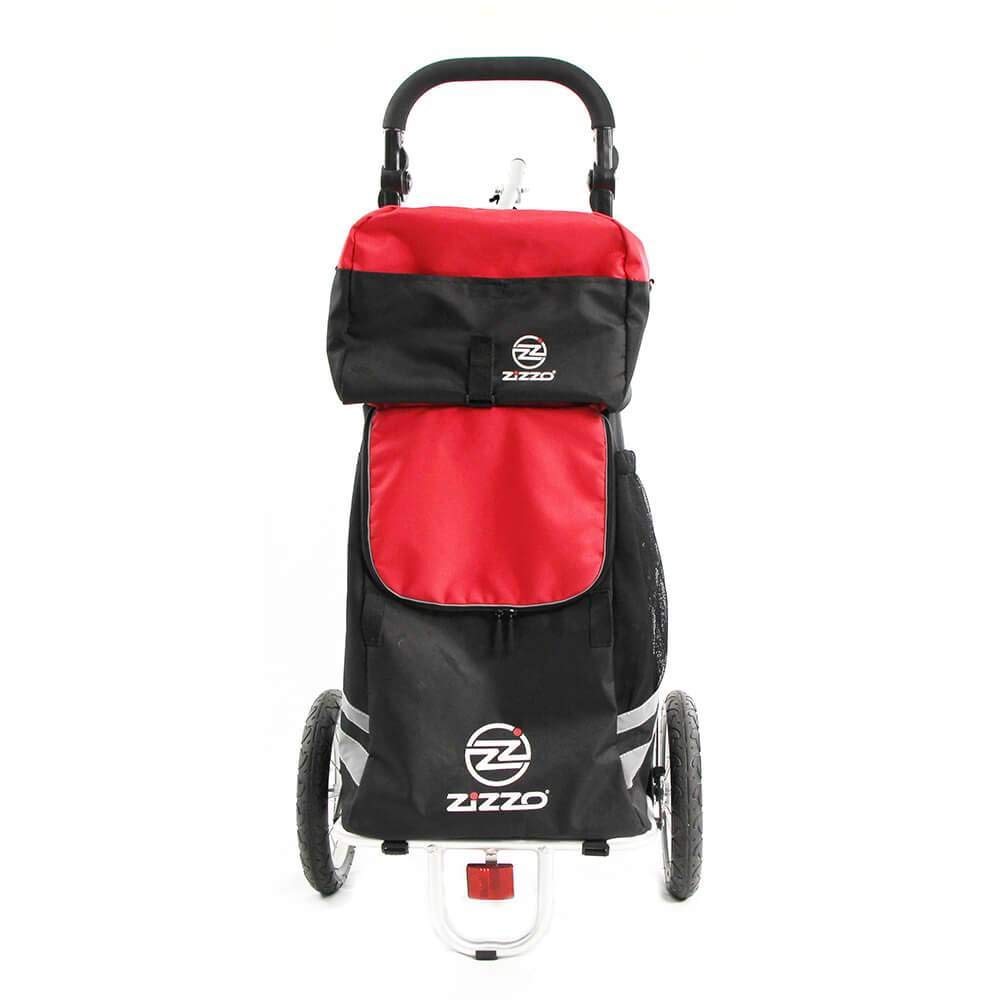 ZiZZO Compact Folding Cargo Bike Trailer with a Free Tote Bag and a