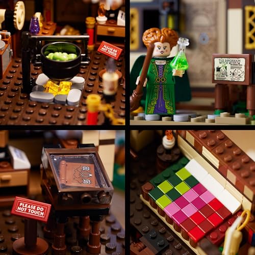 21341 Ideas Disney Hocus Pocus: il Cottage delle Sorelle Sanderson, Kit Modellino di Casa da Costruire, Collezione per Adulti con 6 Minifigure e Accessori, Regalo di Halloween per Donne e Uomini - Lego - Immagine 5
