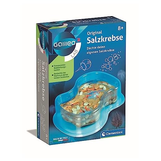 Clementoni Galileo Lab Original Salzkrebse - Züchten & Beobachten von Urzeitkrebsen für kleine Forscher - Biologie zum Anfassen - Spielzeug für Kinder ab 8 Jahren von Clementoni 69937