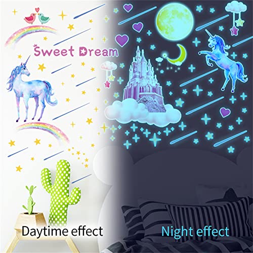 Vinilos Decorativos Unicornio que Brillan en la Oscuridad miniatura 2