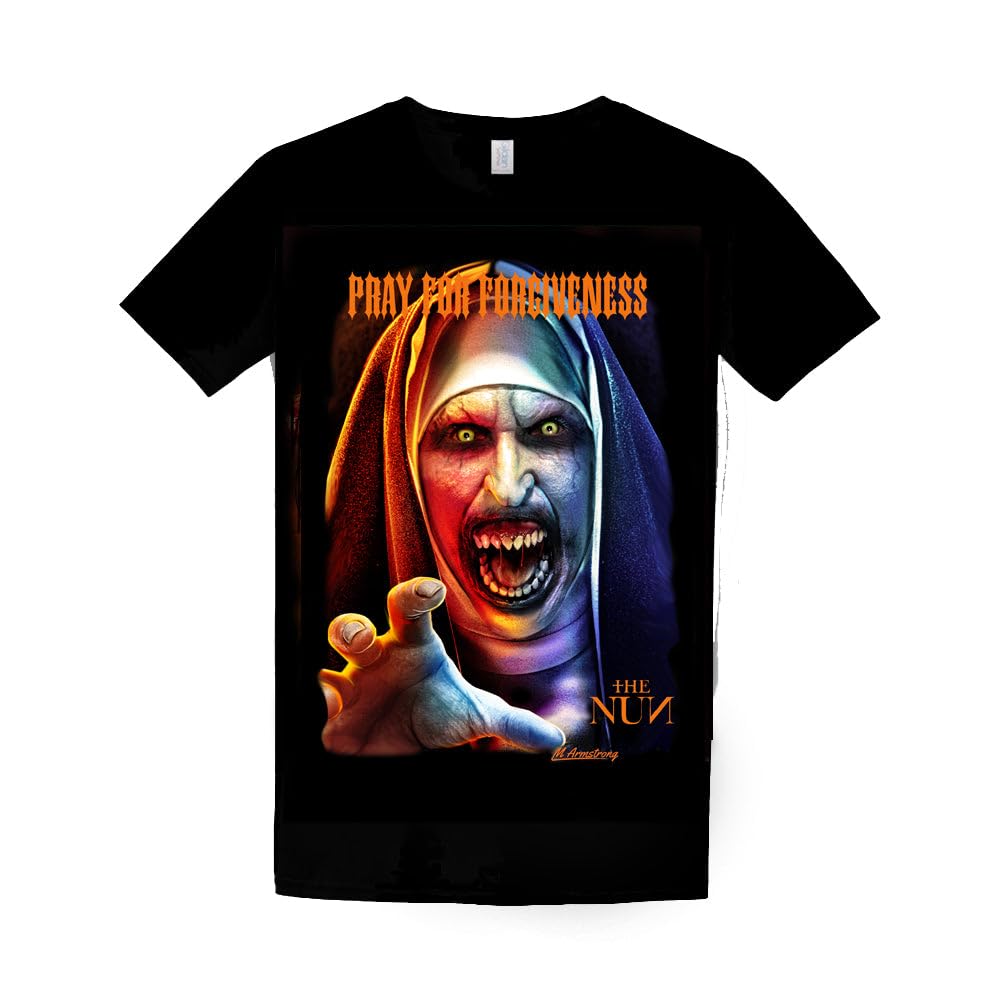 Wild Star Hearts The Nun Pray for Forgiveness - Movie Fan Merch 100% Cotton T-Shirt Black