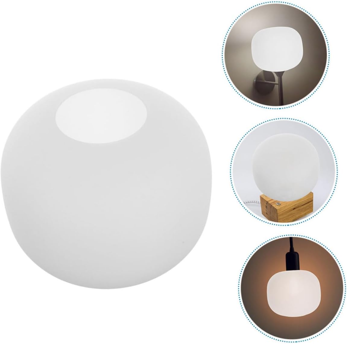 Ciieeo Table Lamp Wall Lamp Replacement Glass Globes Frosted Lampshade Cover Home Decor Lighting