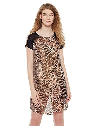 Image of oxolloxo Women's Polyester Midi a-line Regular Dress