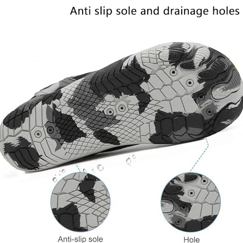 GUNIYIFS Water Shoes Men Women Adult Quick-Dry Aqua Sock Barefoot Shoes Non-Slip Hike Breathable Footwear Outdoor Athletic Beach4