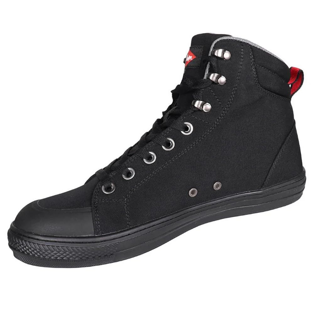 Lee Cooper Herren Arbeitskleidung der Frauen Unisex Retro Styled Premium Cordura Baseball Arbeitssicherheit Trainer Stiefel Schuhe SB SRA, Schwarz, 46 EU
