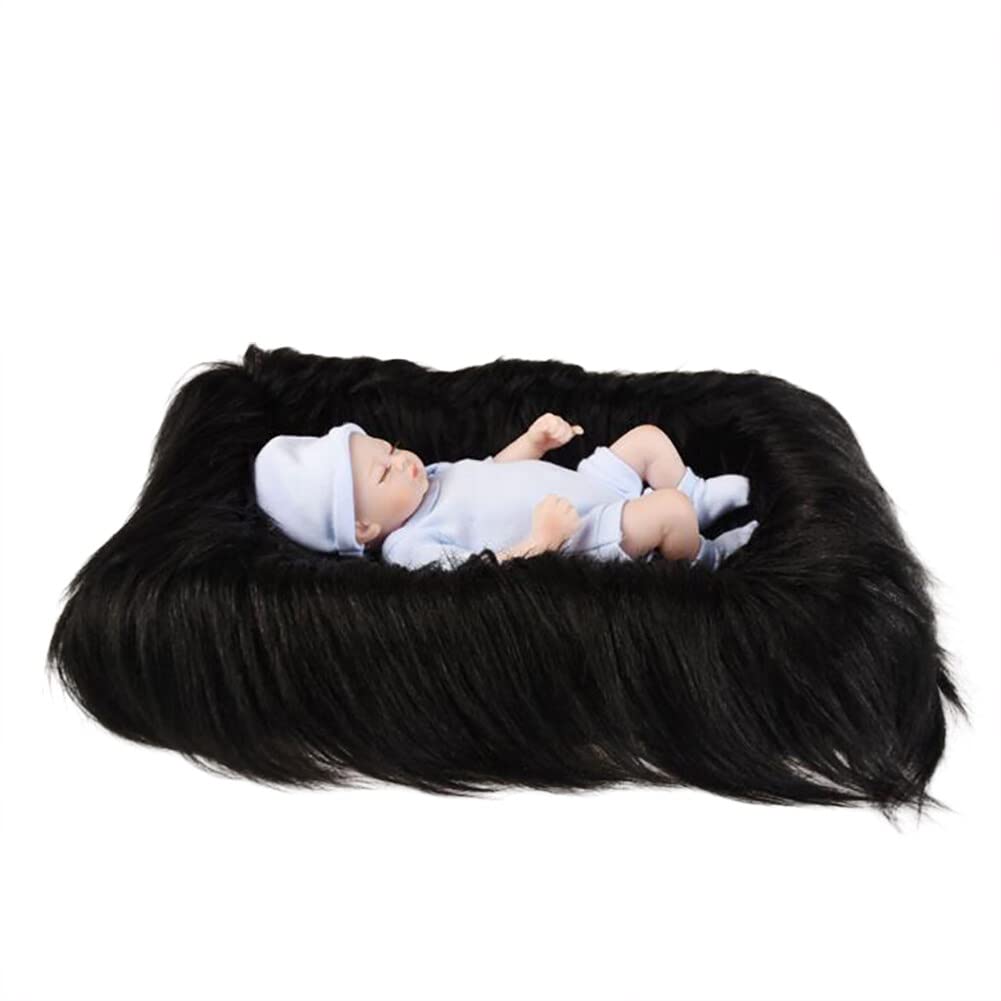 Uposao Baby Photo Props Soft Fur Quilt Photographic Mat DIY Newborn Baby Photography Wrap Newborn Photography Props for Toddler Infant โ image 1