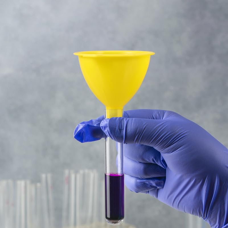 PRETYZOOM 15pcs Plastic Funnel Funnel for Laboratory Kitchen Use Lightweight Design for Easy Liquid Transfer and Storage