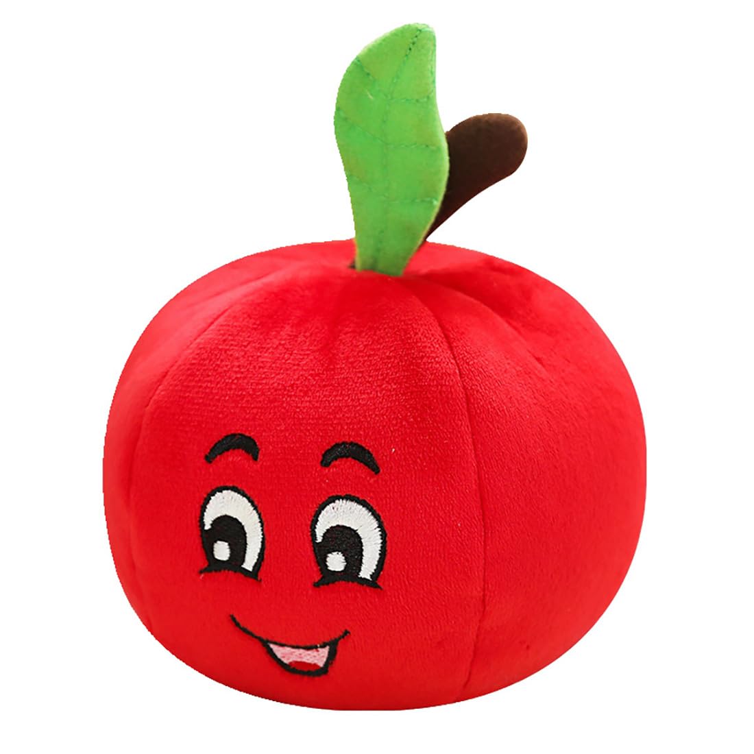 Yimuzche Apple Shaped Dog Toys Squeaky Dolls Soft Toy Food Fun (Apple)