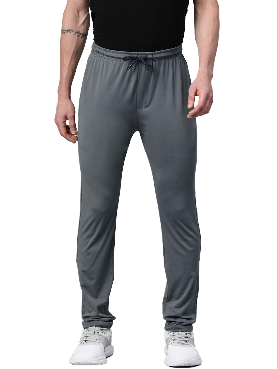 TOM BURG Men Grey Regular Fit Track Pant
