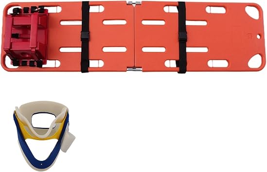 Water Rescue Stretcher,portable Foldable Stretcher,search And Rescue,mega Mover,plastic Spine Plate Immobilizer,Rescue Board,Load Capacity 159kg/350ib, Avoids Secondary Injuries2-fold+immobilizer nec