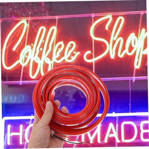Tira de luz LED flexible de silicona roja 12V para exteriores miniatura 4