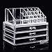 Produktbild Carsge Acryl Kosmetik Aufbewahrung Organizer Cosmetic Organizer Transparent Schubladen Lippenstift Halter, Ablagen für Kosmetik (Typ_1)