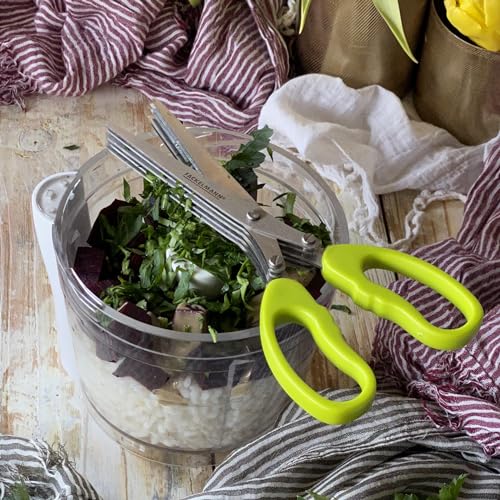 Tesoura Para Ervas com 5 Lminas em Plástico/Aço Inox Fackelmann Verde