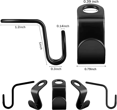 Miniatura 2 de Fashion & Lifestyle 40 ganchos para colgar ropa, clips extensores para colgar ropa, ganchos de conexión en cascada para armario, organizador de