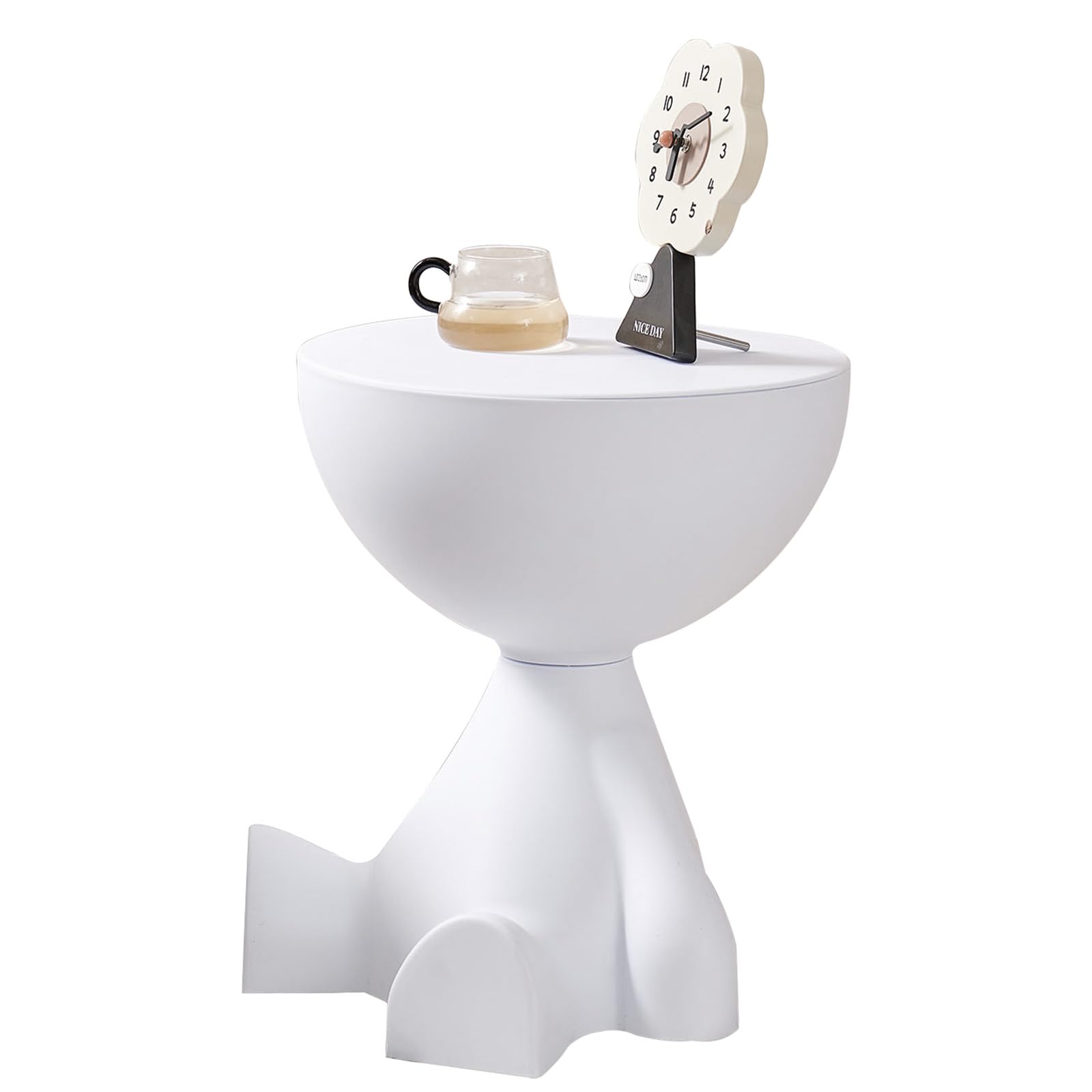 Mini Side Table Circle Coffee Table Nightstand Mini End Tables Accent Living Room Bedroom Balcony Office Bedside Home