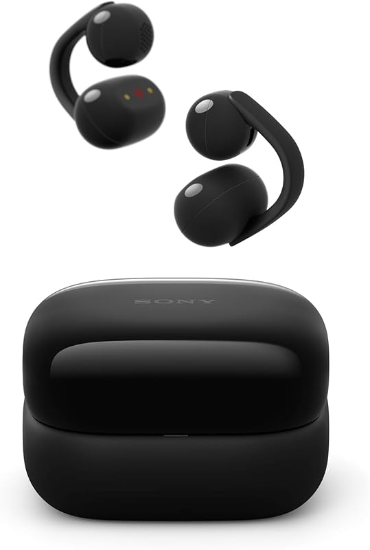 Sony LinkBuds Clip Open-Ear Truly Wireless Earbuds, Black - WFLC900/B w 27-Month Axiom Device Care Program image 2