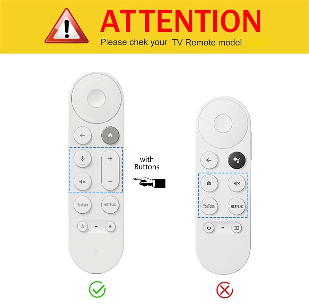 Pokrowiec na pilota do Google TV Streamer 4K 2024 Voice Remote, antypoślizgowy silikonowy pokrowiec ochronny, osłona pilota zdalnego sterowania do akcesoriów telewizyjnych