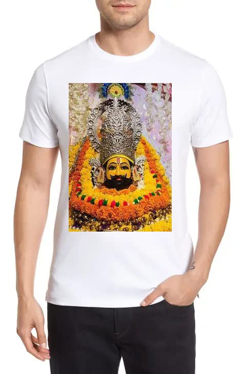 dream gift collection T-Shirt for man/Printed Shyam Baba T-Shirt Round Neck T-Shirt (1nos.) cotton