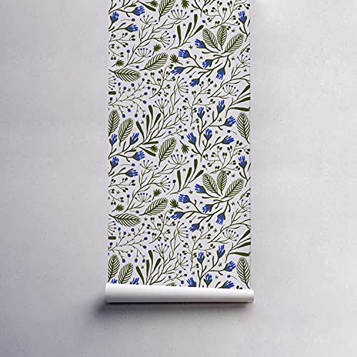Papier Peint Auto-Adhésif Fleurs de Printemps Repositionnable sans Résidu - 5