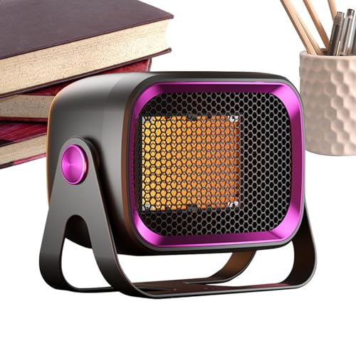 Jescion 小型ヒーター | 1200W 転倒時オフ 過熱保護,携帯型ヒーター 省エネ 加熱ファン | 家庭、寝室、リビング、アパート、壁掛け、キャンプテント用