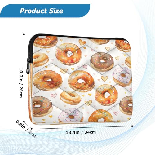 Funda para portátil 13-14 pulgadas con diseño de donas miniatura 3