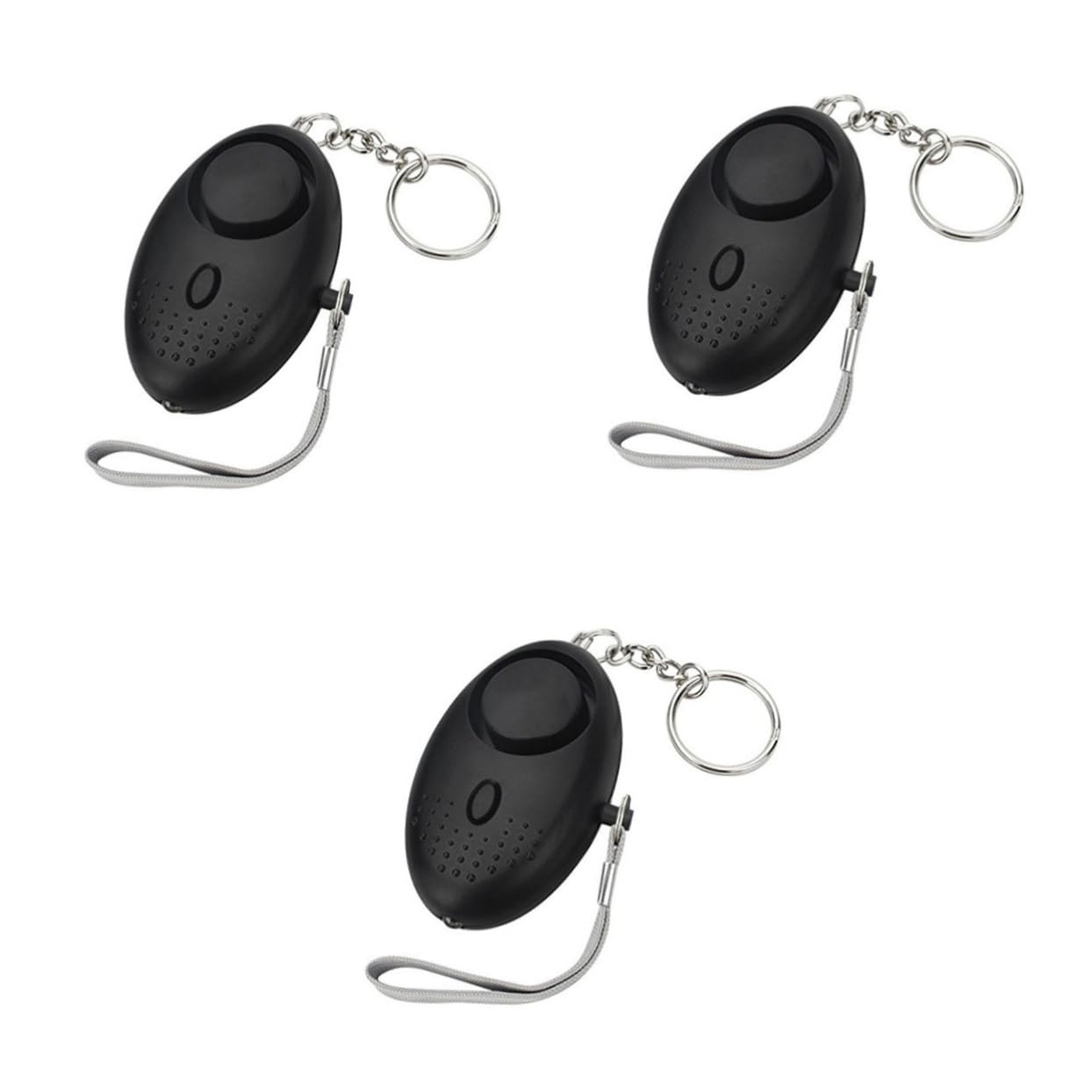 jojofuny 6pièces Alarme Personnelle LED Lot Lampe De Poche Sécurité pour Femmes Garçon Fille Et Personnes Âgées pour Sorties Nocturnes Noir