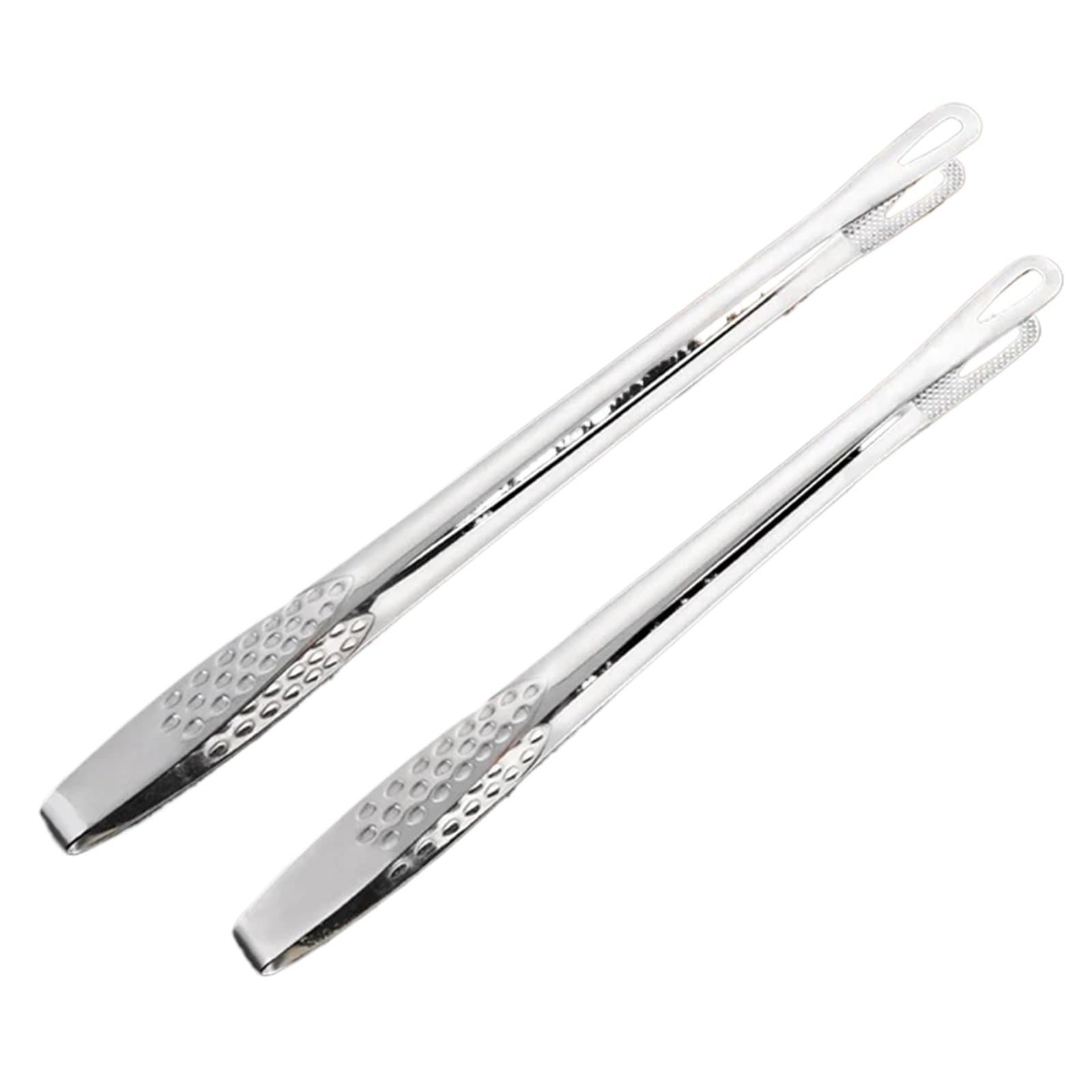 Pinze Da Cucina 2 unids/set pinzas for alimentos pinzas for barbacoa de acero inoxidable pinzas for servir comida for ensalada de carne pinzas largas for barbacoa pinzas for cocinar utensilios de coci