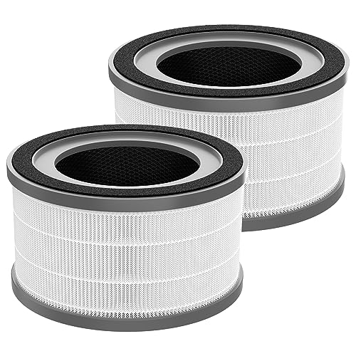 2 Pack Vista 200 Replacement Filter Compatible with LEVOIT Vista 200 Air Puri-fier, 3-in-1 H13 True HEPA Filter, High-Efficiency Activated Carbon Filter, Vista200-RF