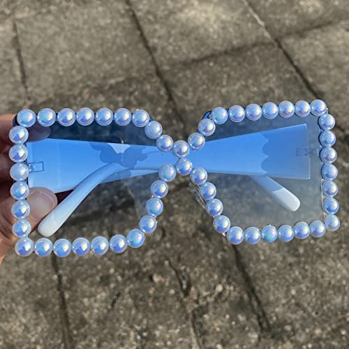Image of mincl /Oversized Shield Sunglasses Woman 2019 Fashion Luxury Shades UV400 Vintage Flat Top Futuristic Sunglasses