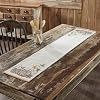 VHC Brands Autumn Pumpkin Patch Stripes Table Runner 12×60 Kitchen Dining Table Holiday Decoration Decor for Fall and Thanksgiving