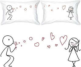 BoldLoft from My Heart to Yours Couples Pillowcases-Couples Gifts for Him and Her-Romantic Gifts for Her-Girlfriend Gifts Wife Gifts Valentines Day Anniversary Engagement Birthday