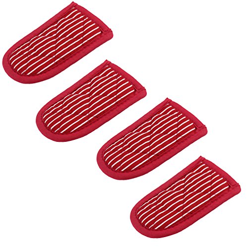 Black Friday Clearance wellhouse Pan Handle Sleeve Hot Handle Holders Max Temp Handle Mitt Pot Holder Heat Resistant Non-Slip Machine Washable Handle Cover for Kitchen Cooking and Baking (4, Red Stripe) Black Friday - 50% OFF wellhouse Pan Handle Sleeve Hot Handle Holders Max Temp Handle Mitt Pot Holder Heat Resistant Non-Slip Machine Washable Handle Cover for Kitchen Cooking and Baking (4, Red Stripe)